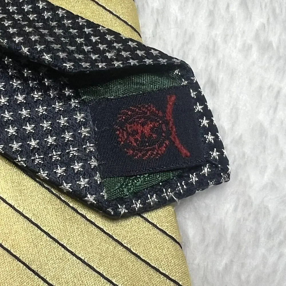 Tommy Hilfiger Silk Tie Yellow‎ Striped